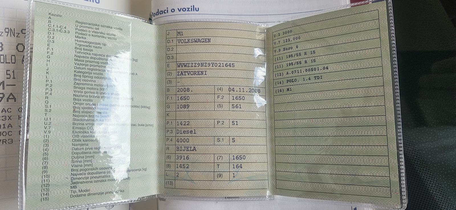 VW Polo 1,4 TDI OLIMPIC Kupljen novi u HR Reg. 1. Godinu 1. Boja, fotografija 13
