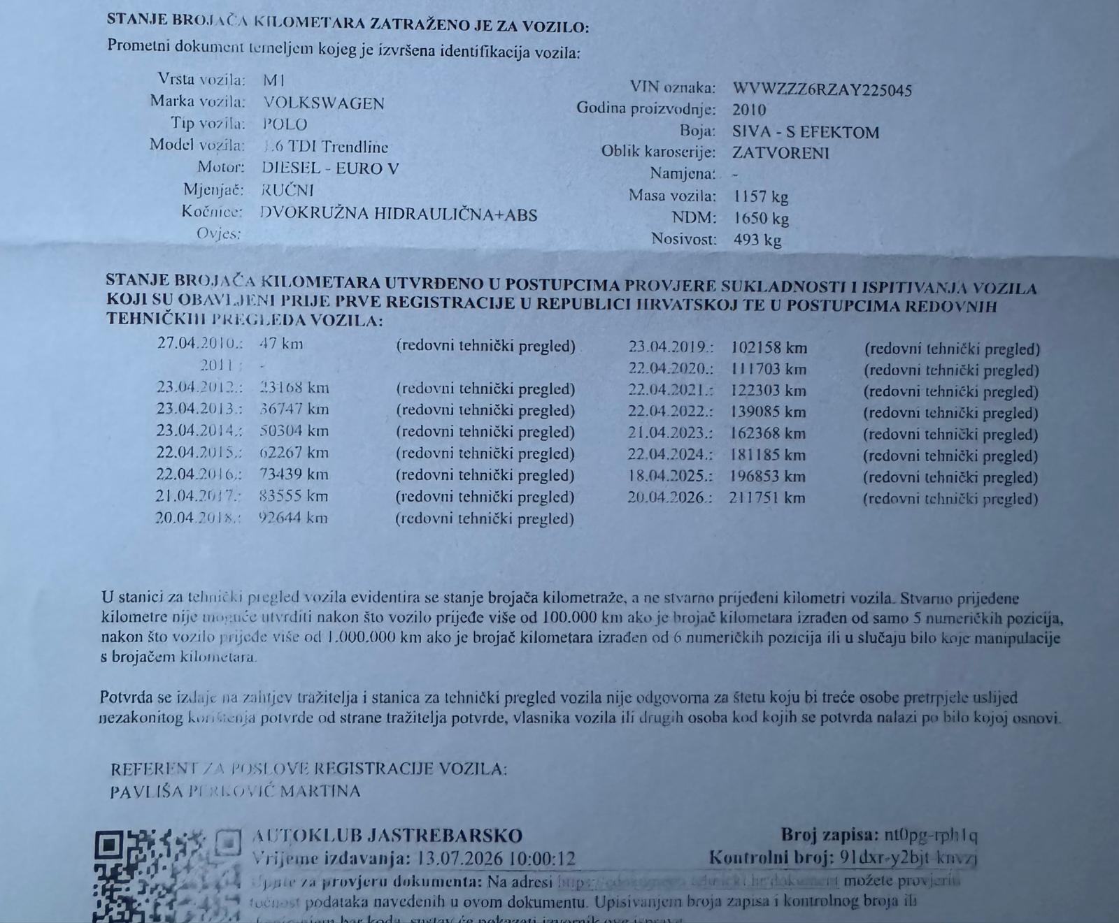 VW Polo 1,6 TDI Hr auto 213tkm Reg 5/27 klima izvrstan, fotografija 2