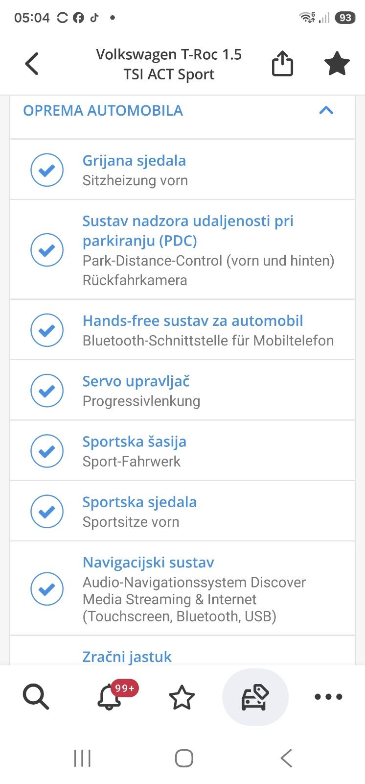 VW T-Roc R-Line 1,5 TSI automatik Nove gume i nove kočnice registriran, fotografija 17
