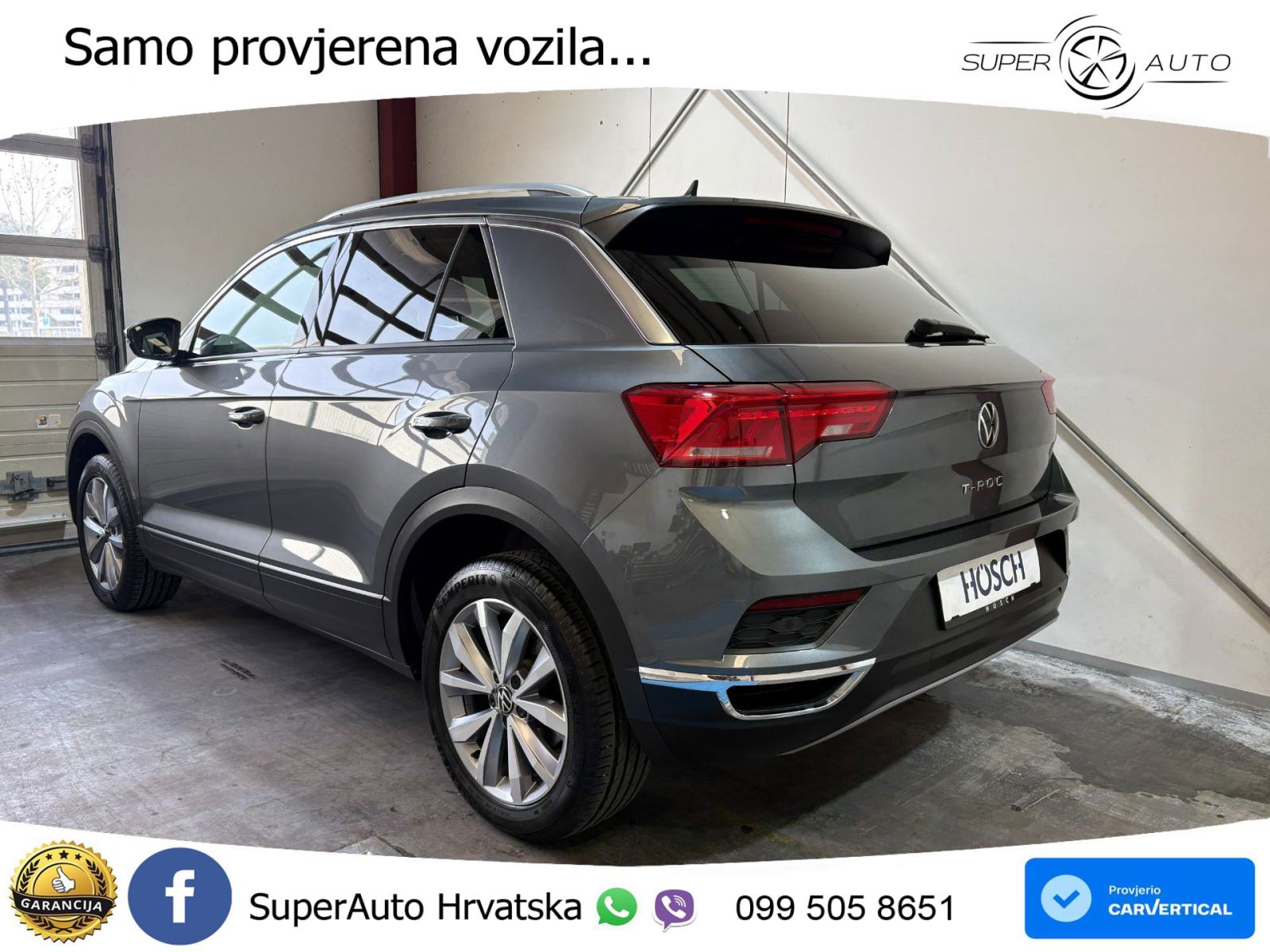 VW T-Roc 1.5 TSI DSG Design 150 KS, LED+ACC+GR SJED+KAM+VIRT+PDC, fotografija 3