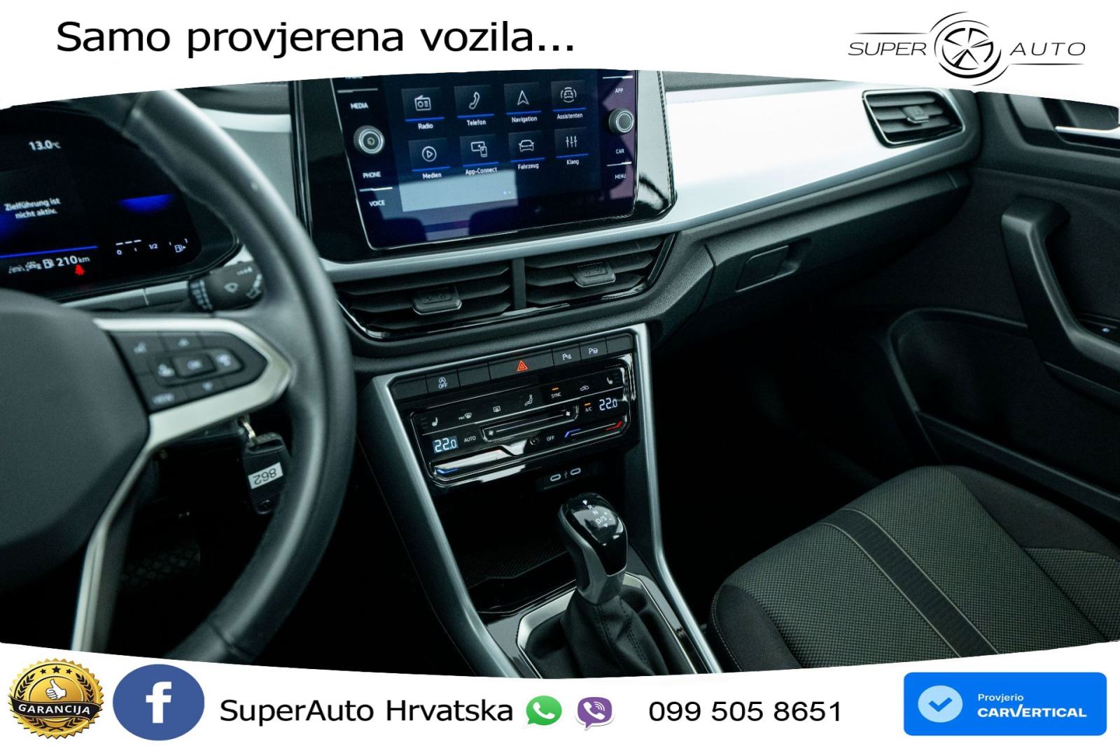VW T-Roc 1.5 TSI DSG Life 150 KS, LED+KUKA+GR SJED+PDC+VIRT, fotografija 15