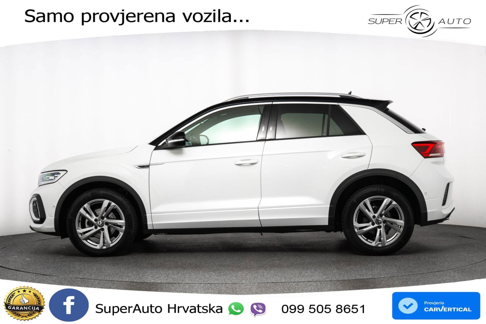 VW T-Roc 1.5 TSI DSG R-Line 150 KS, LED+ACC+GR SJED+KAM+VIRT+PDC, fotografija 3