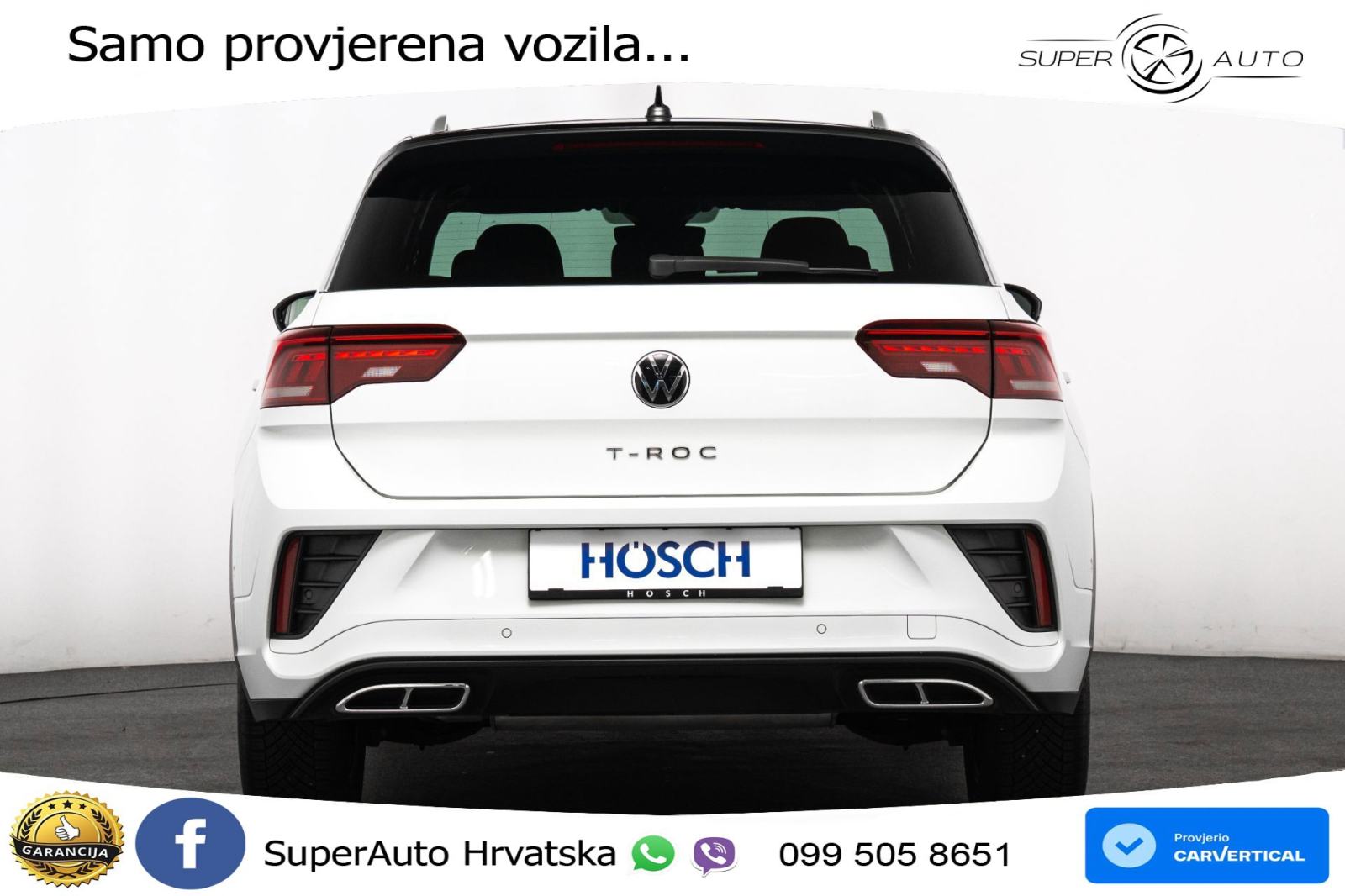 VW T-Roc 1.5 TSI DSG R-Line 150 KS, LED+ACC+GR SJED+KAM+VIRT+PDC, fotografija 4
