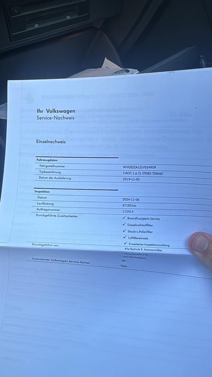 VW T-Roc 1,6 TDI PANORAMA rega 6/2027, fotografija 17
