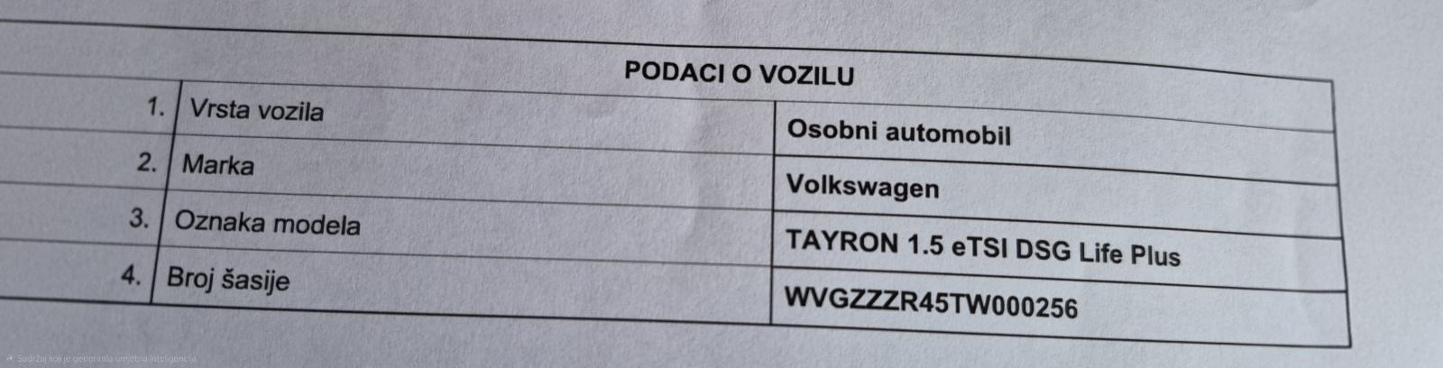 VW Tayron 1.5 etsi 150ks mild hibrid automatik, fotografija 17