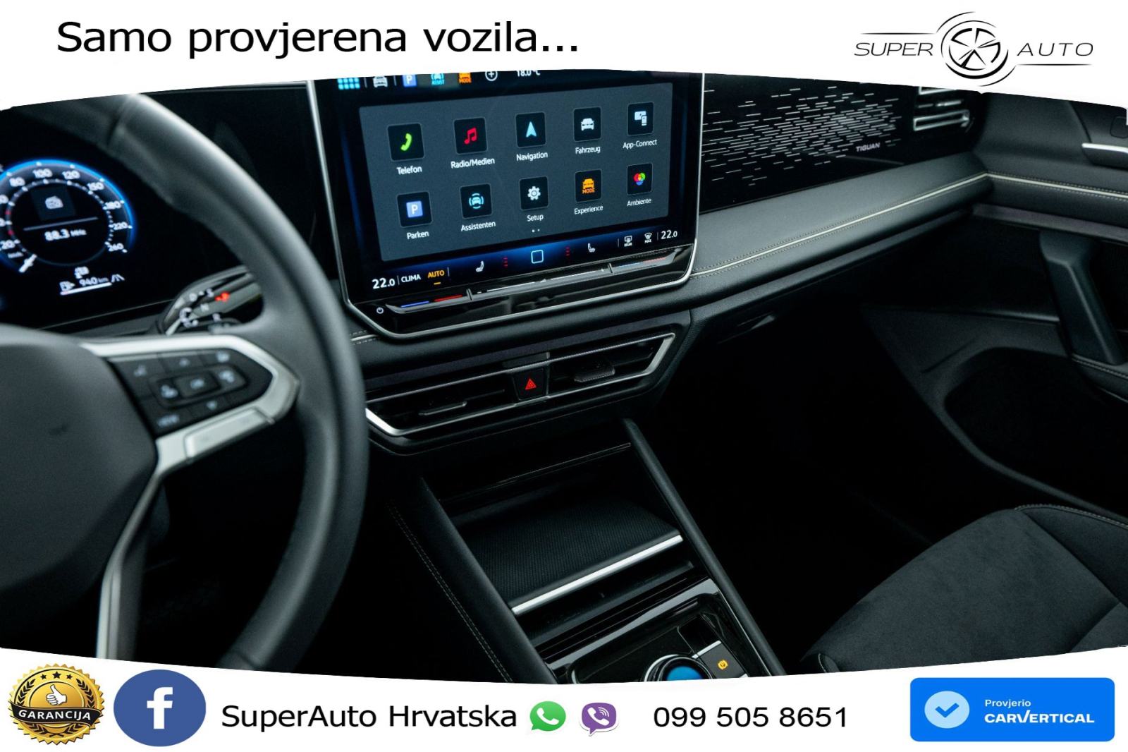VW Tiguan 1.5 eTSI DSG Elegance 131 KS, MATRIX+ACC+GR SJED+MASAŽA+360, fotografija 14
