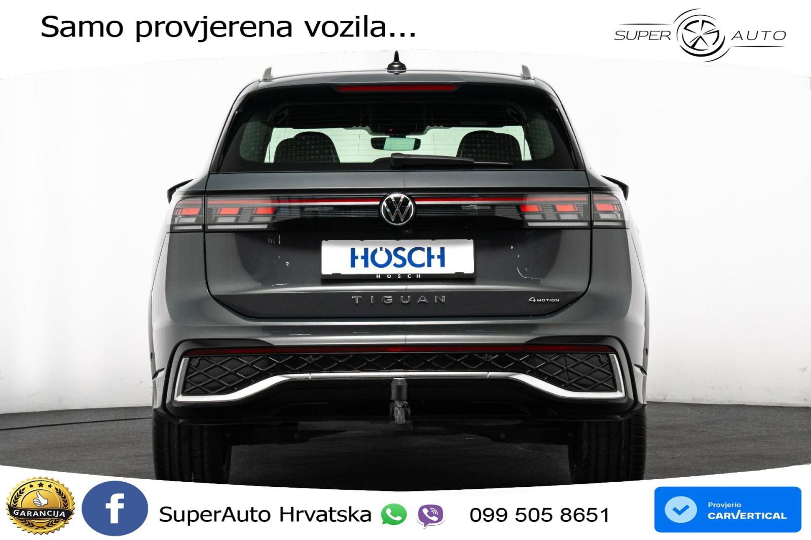 VW Tiguan 2.0 TDI 4M DSG R line 193 KS, LED+ACC+4xGR SJED+KAM+VIRT+PDC, fotografija 4