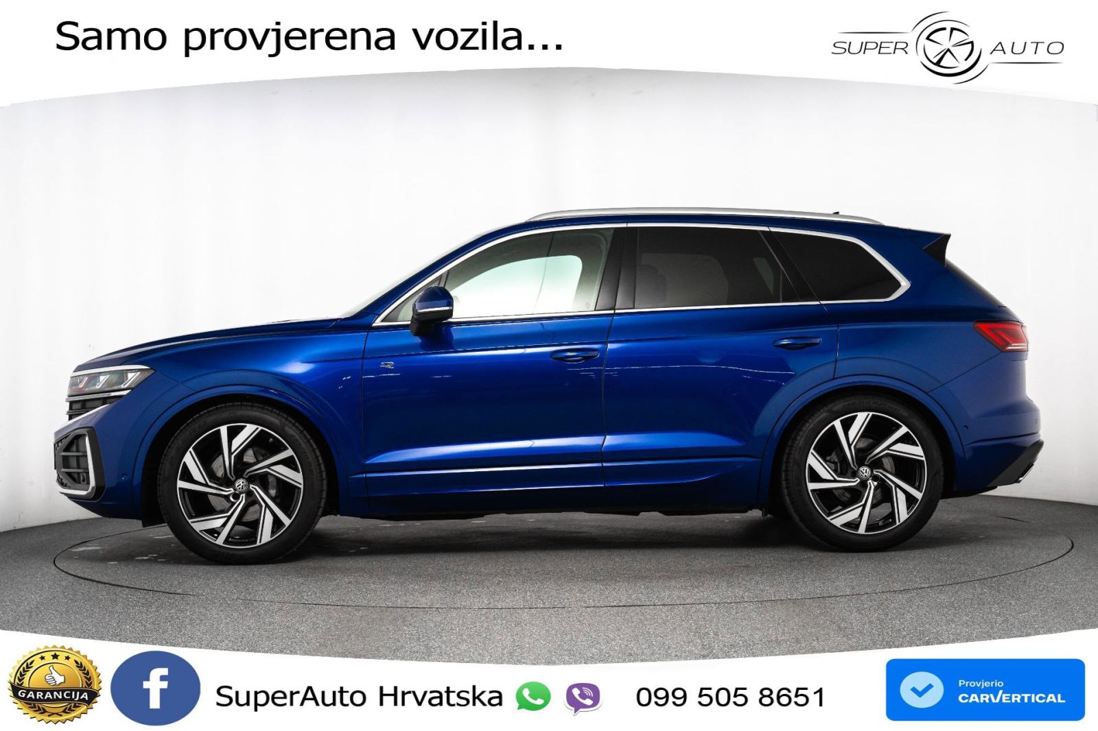 VW Touareg 3.0 V6 TDI 4M Aut. R-Line 231 KS, ZRAČNI+ACC+KAM+4xGR SJED+, fotografija 4