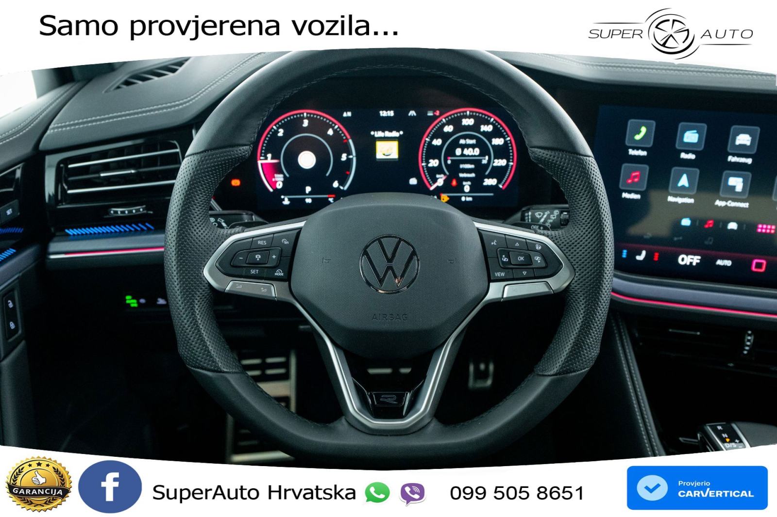 VW Touareg 3.0 V6 TDI 4M Aut. R-Line 231 KS, ZRAČNI+ACC+KAM+4xGR SJED+, fotografija 8