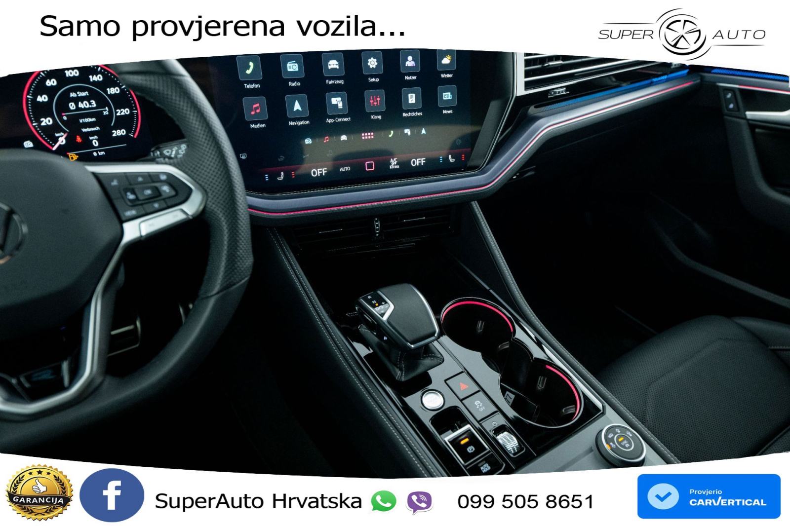VW Touareg 3.0 V6 TDI 4M Aut. R-Line 231 KS, ZRAČNI+ACC+KAM+4xGR SJED+, fotografija 13