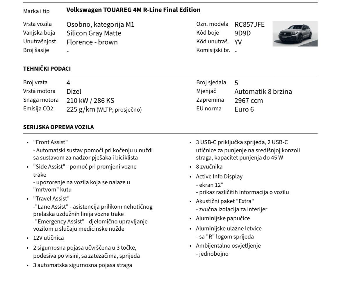Touareg V6 TDI 4M R-Line Final Edition - PDV, fotografija 7