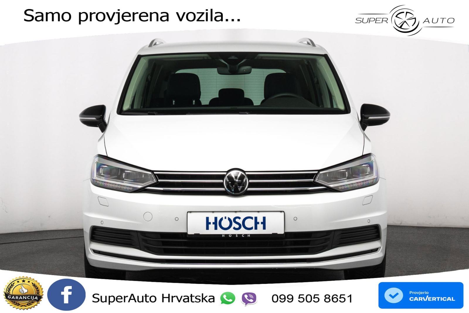 VW Touran 2.0 TDI DSG Comfortline 150 KS, 7-SJED+ACC+GR SJED+PDC+VIRT, fotografija 2