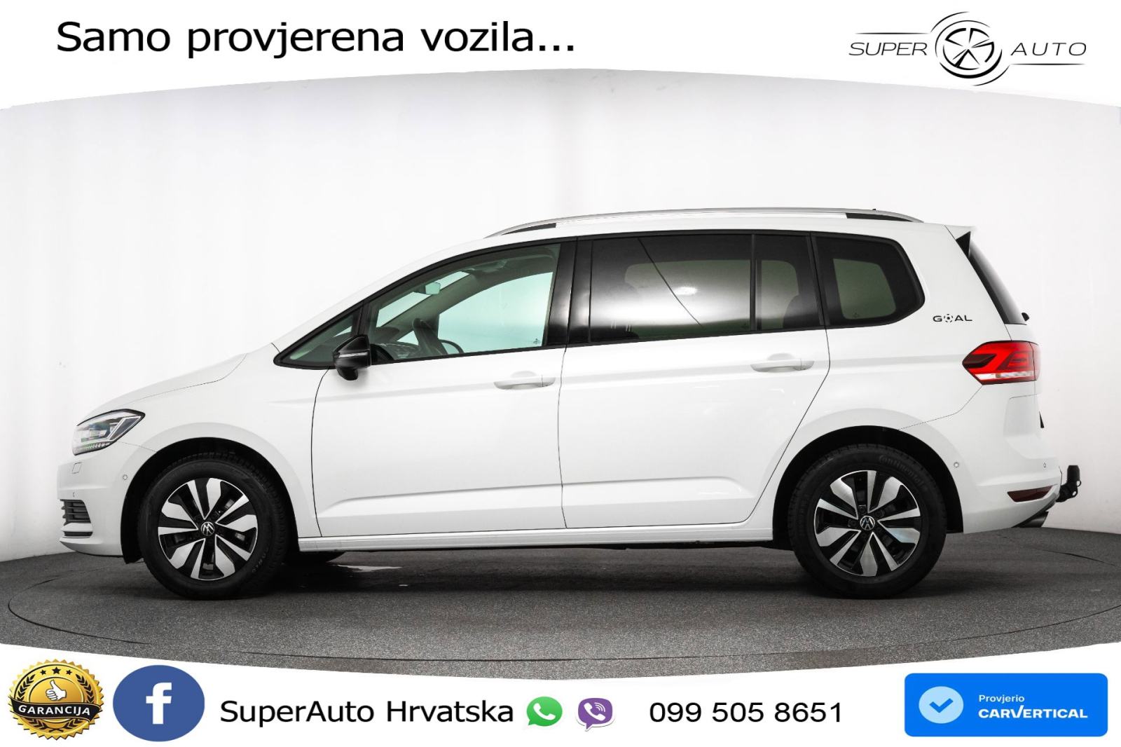 VW Touran 2.0 TDI DSG Comfortline 150 KS, 7-SJED+ACC+GR SJED+PDC+VIRT, fotografija 3