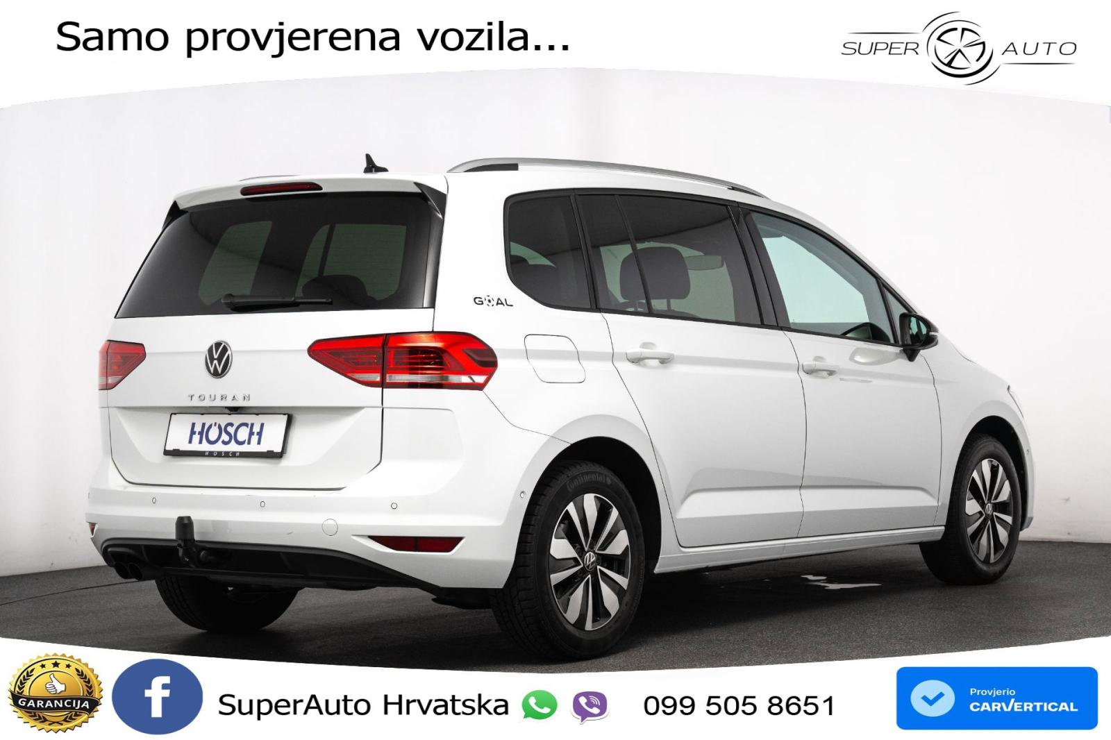 VW Touran 2.0 TDI DSG Comfortline 150 KS, 7-SJED+ACC+GR SJED+PDC+VIRT, fotografija 5