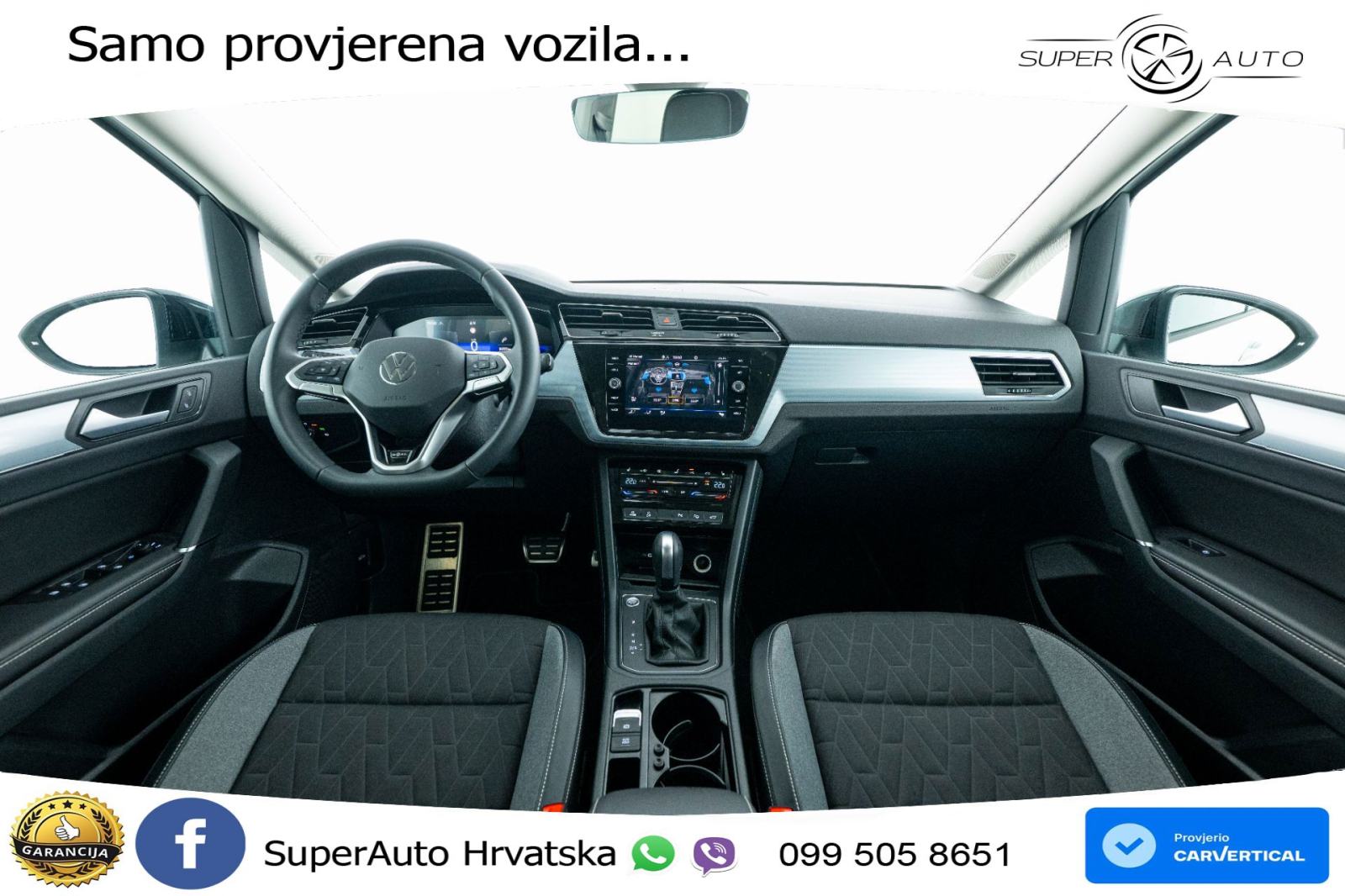 VW Touran 2.0 TDI DSG Comfortline 150 KS, 7-SJED+ACC+GR SJED+PDC+VIRT, fotografija 6