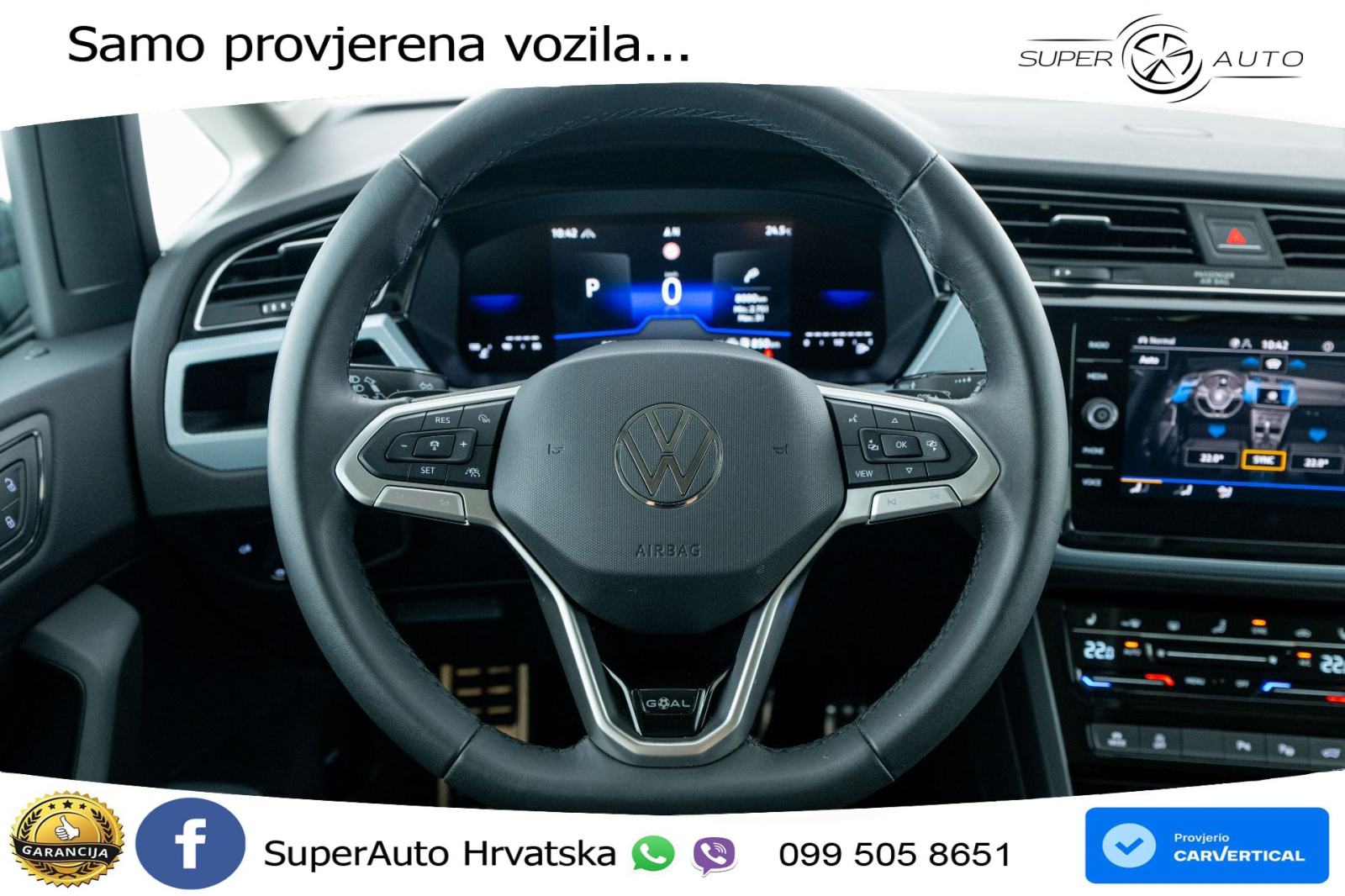VW Touran 2.0 TDI DSG Comfortline 150 KS, 7-SJED+ACC+GR SJED+PDC+VIRT, fotografija 7