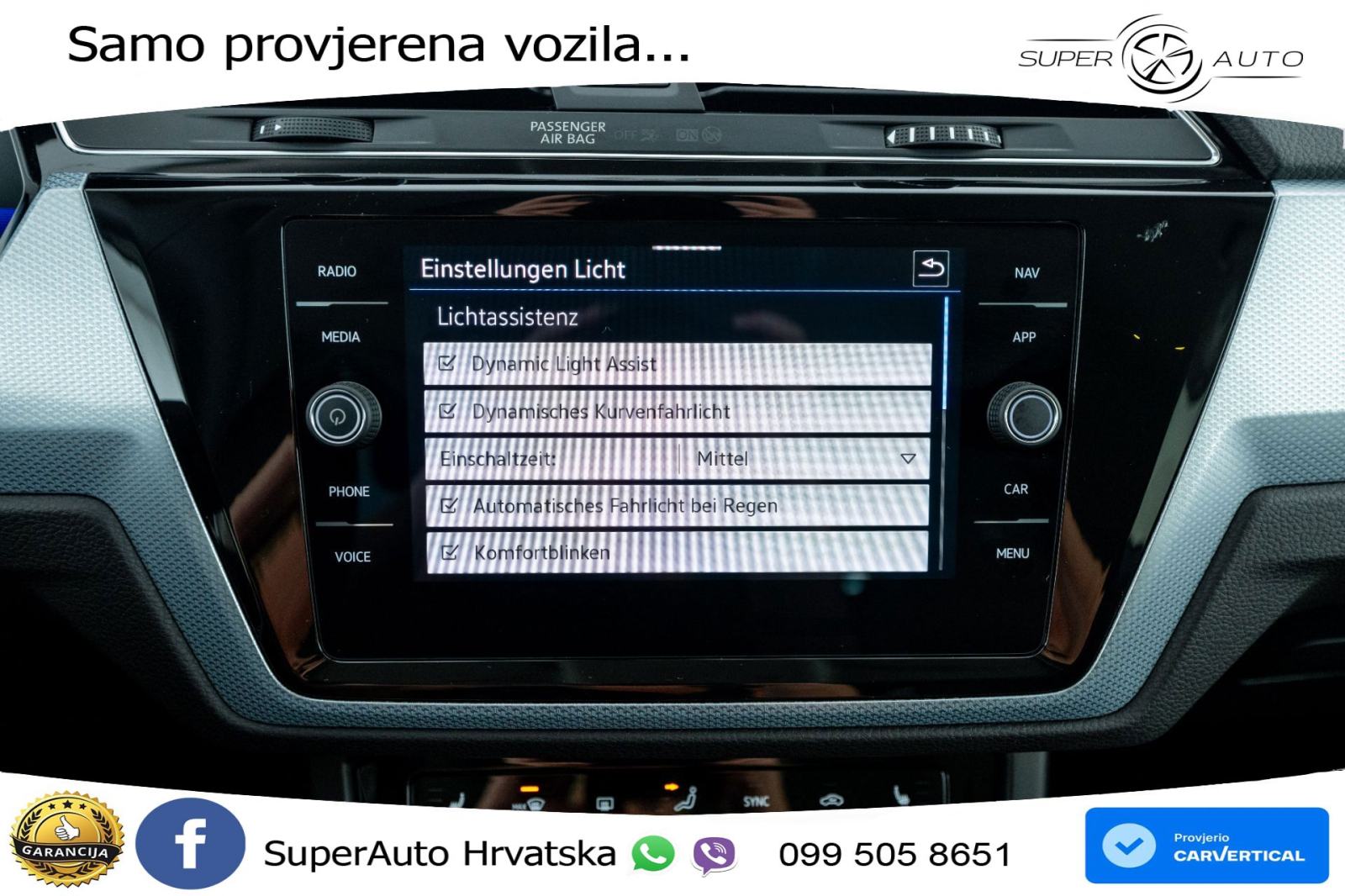 VW Touran 2.0 TDI DSG Comfortline 150 KS, 7-SJED+ACC+GR SJED+PDC+VIRT, fotografija 11