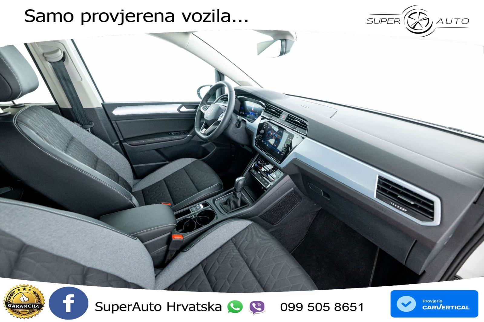VW Touran 2.0 TDI DSG Comfortline 150 KS, 7-SJED+ACC+GR SJED+PDC+VIRT, fotografija 14