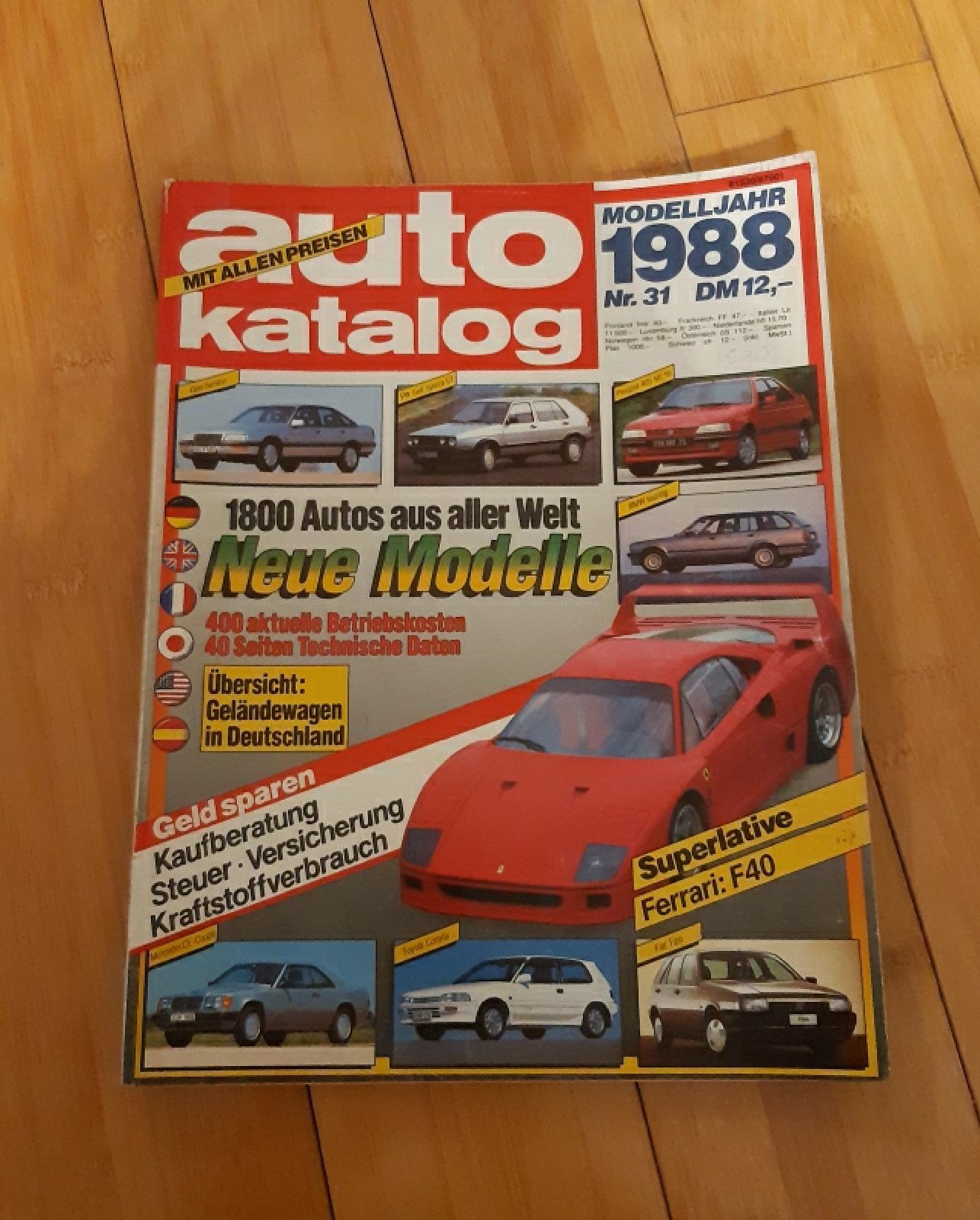 Auto katalog 1988, njemački