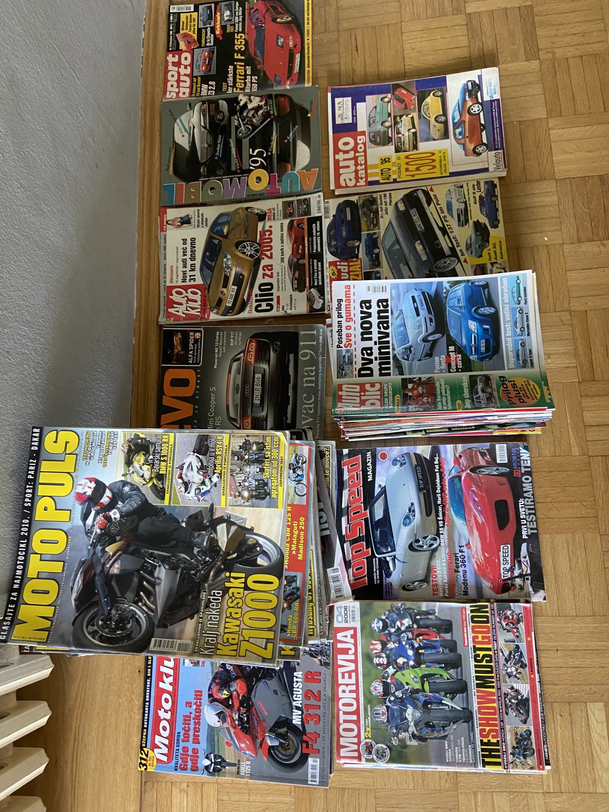 Moto puls, auto klub, auto blic, katalog časopisi auto moto motocikl