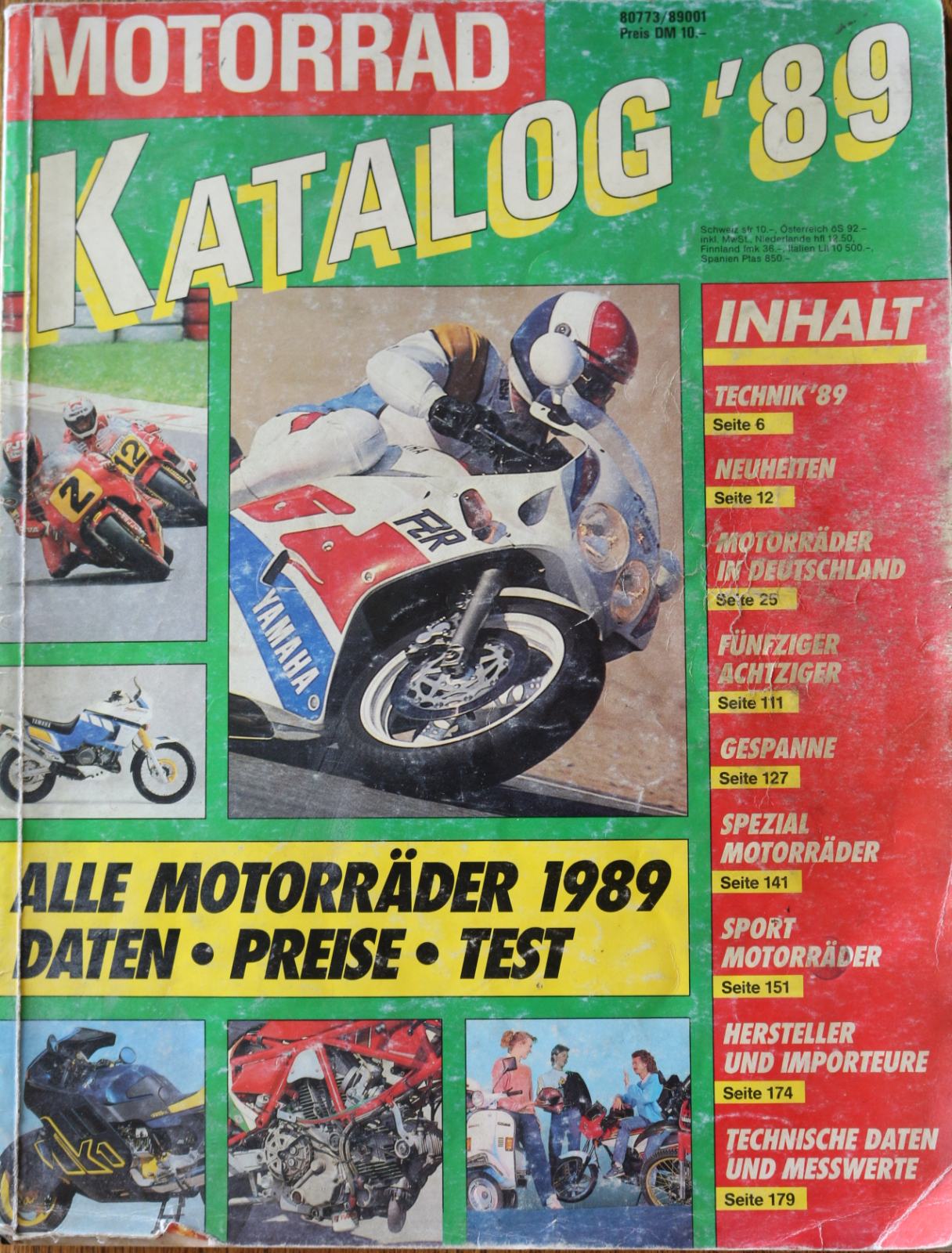 Motorrad Katalog 1989