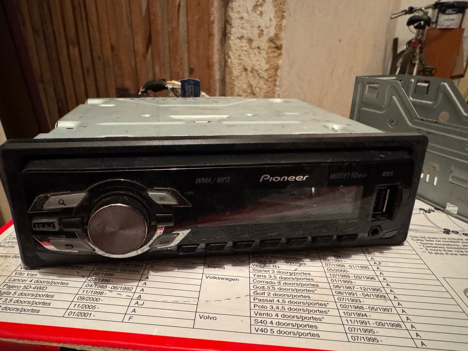 Câble ISO Pour Autoradio Pioneer MVH-360BT, 1400UB, 1500UI - Universel, Neuf, Garantie 2 Ans