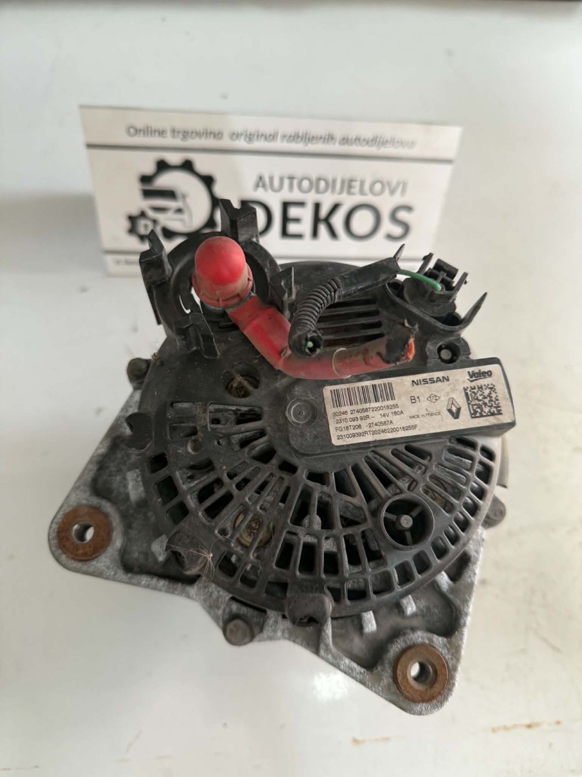 ALTERNATOR DACIA DOKKER 1.5 DCI 2020g