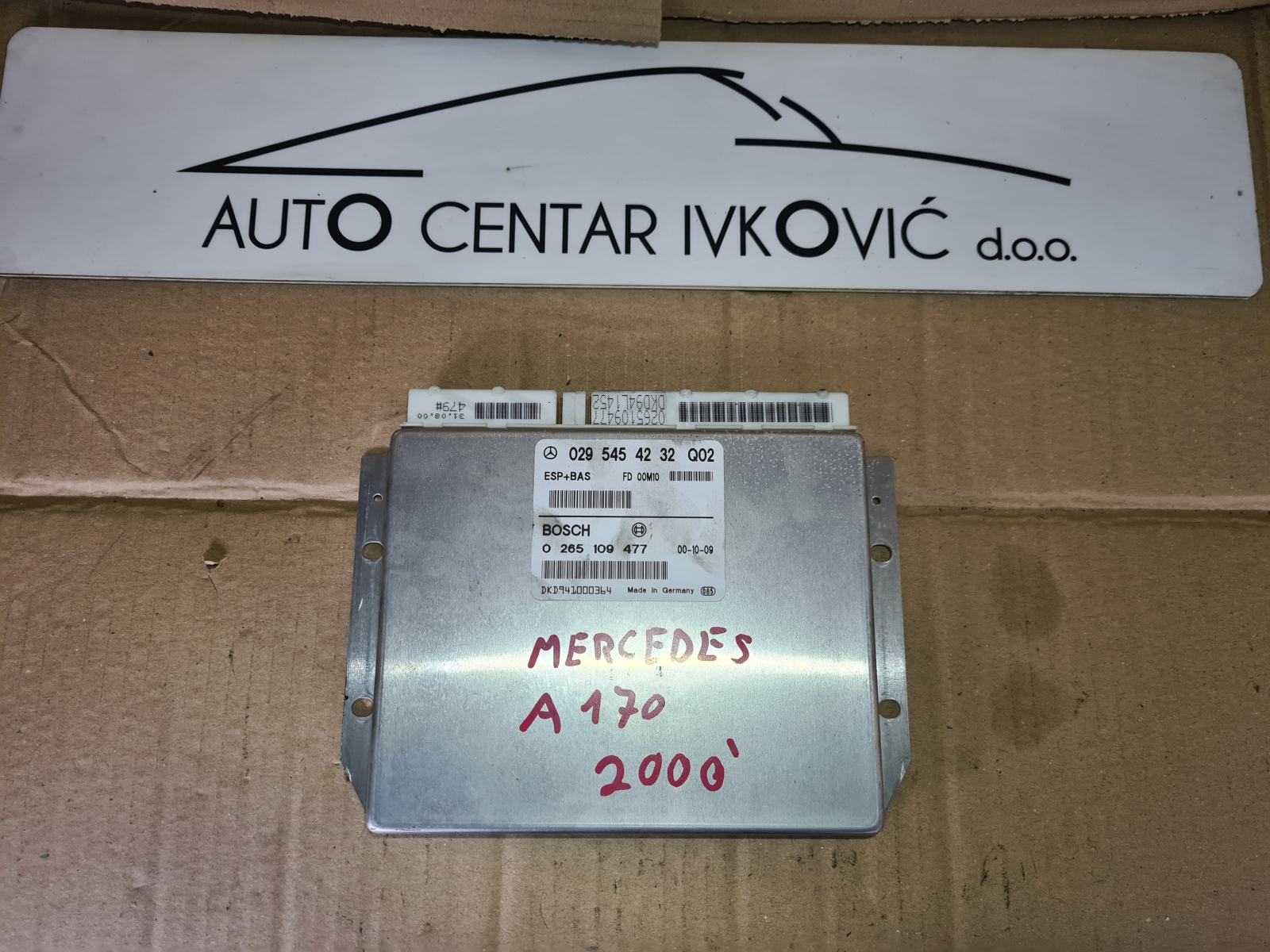 Mercedes Benz A klasa 2000 Centalna jedinica ESP + BAS