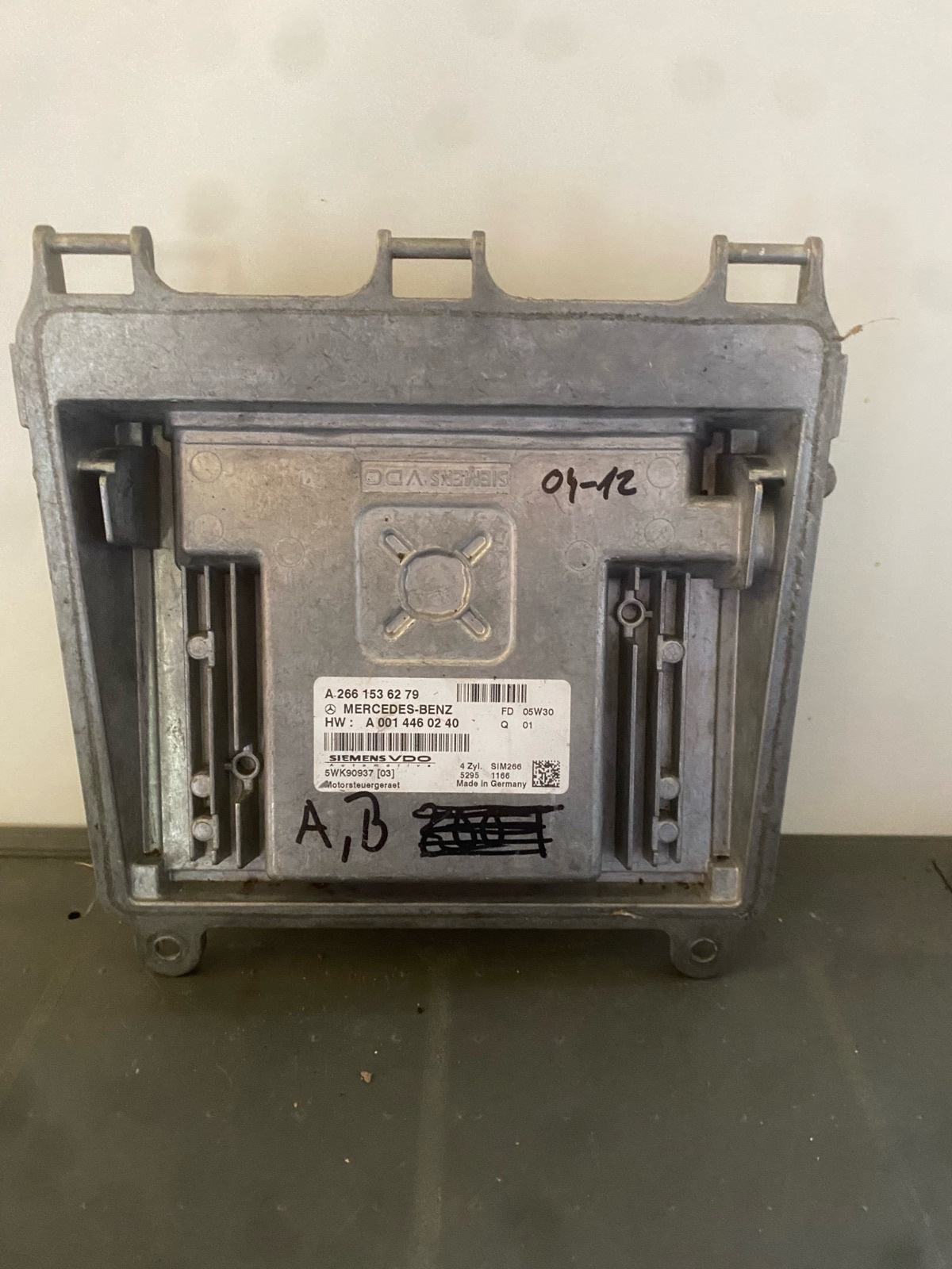 Mercedes m266 A B klasa benzin kompjuter motora A 266 153 62 79