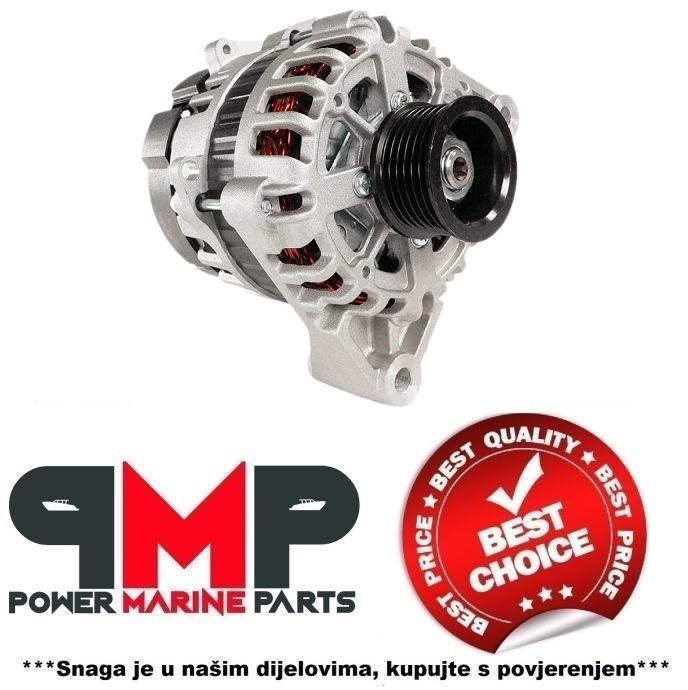 75 Amp Alternator for Volvo Penta, Repl: 3884950, 3862665 75 Amp Alternator for Volvo Penta, Repl: 3884950, 3862665