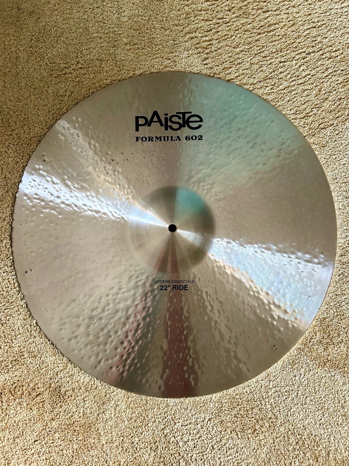Paiste 22-inch Formula 602 Modern Essentials Ride Cymbal - Professional Grade