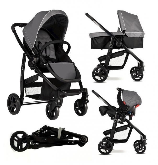 Graco EVO Charcoal 3u1 dječja kolica