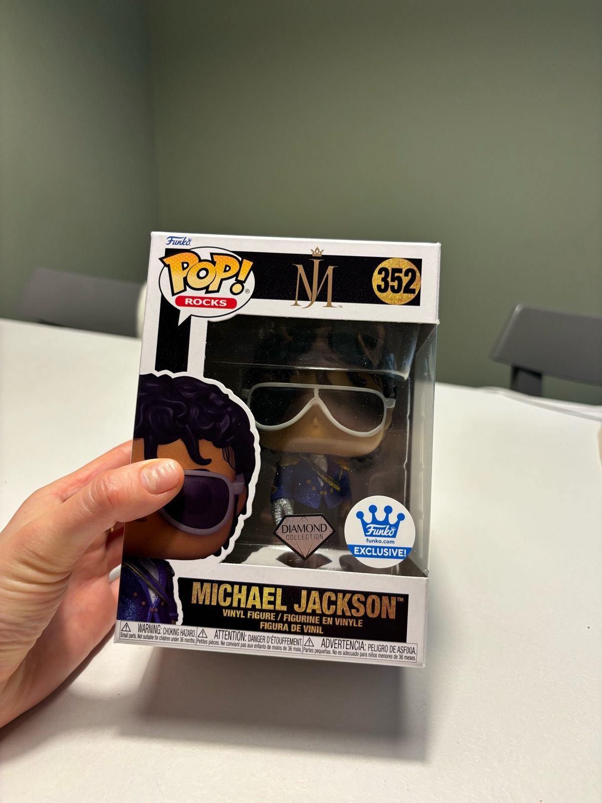 Funko Pop! Michael Jackson 1984 Grammy's #352 – Diamant Collection – Exclusif