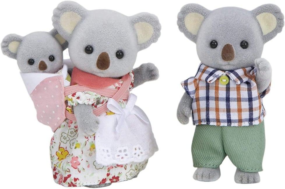 Sylvanian Families Koala Family - Articulated Figures With Removable Clothes | Collectible Toy Set For Kids 3+
