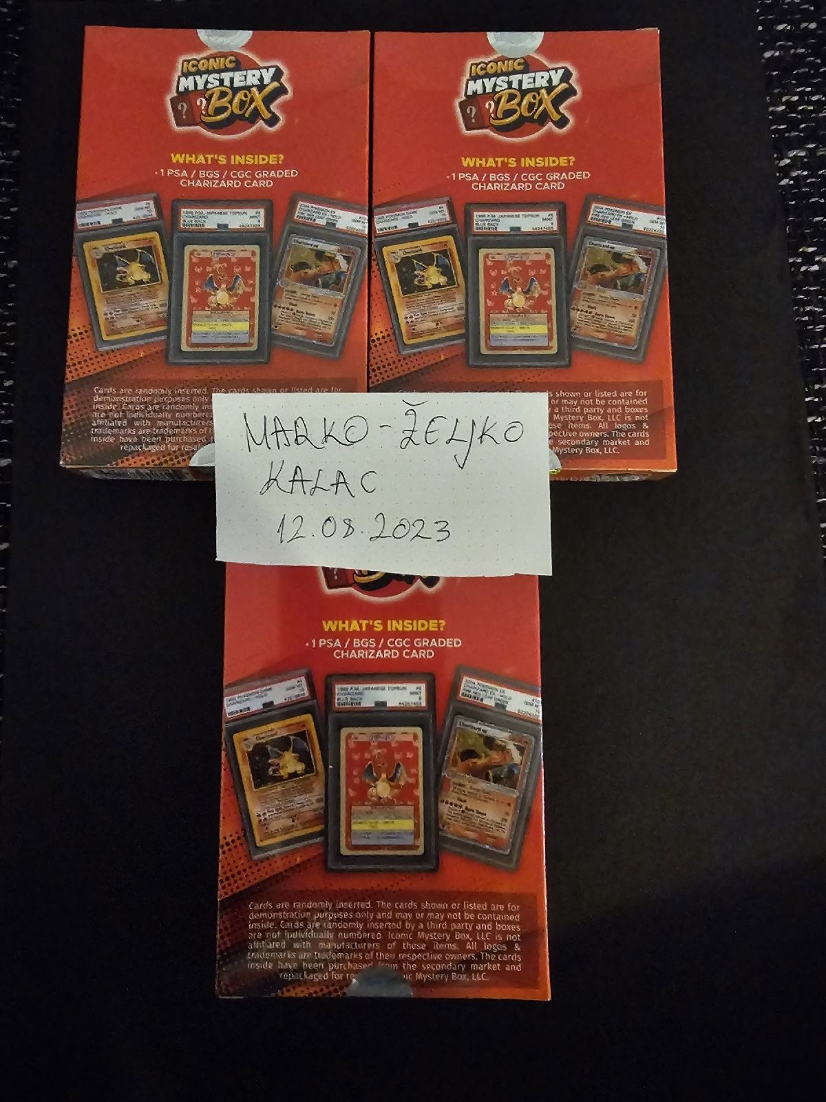 Pokemon Iconic Mystery Charizard Boxes