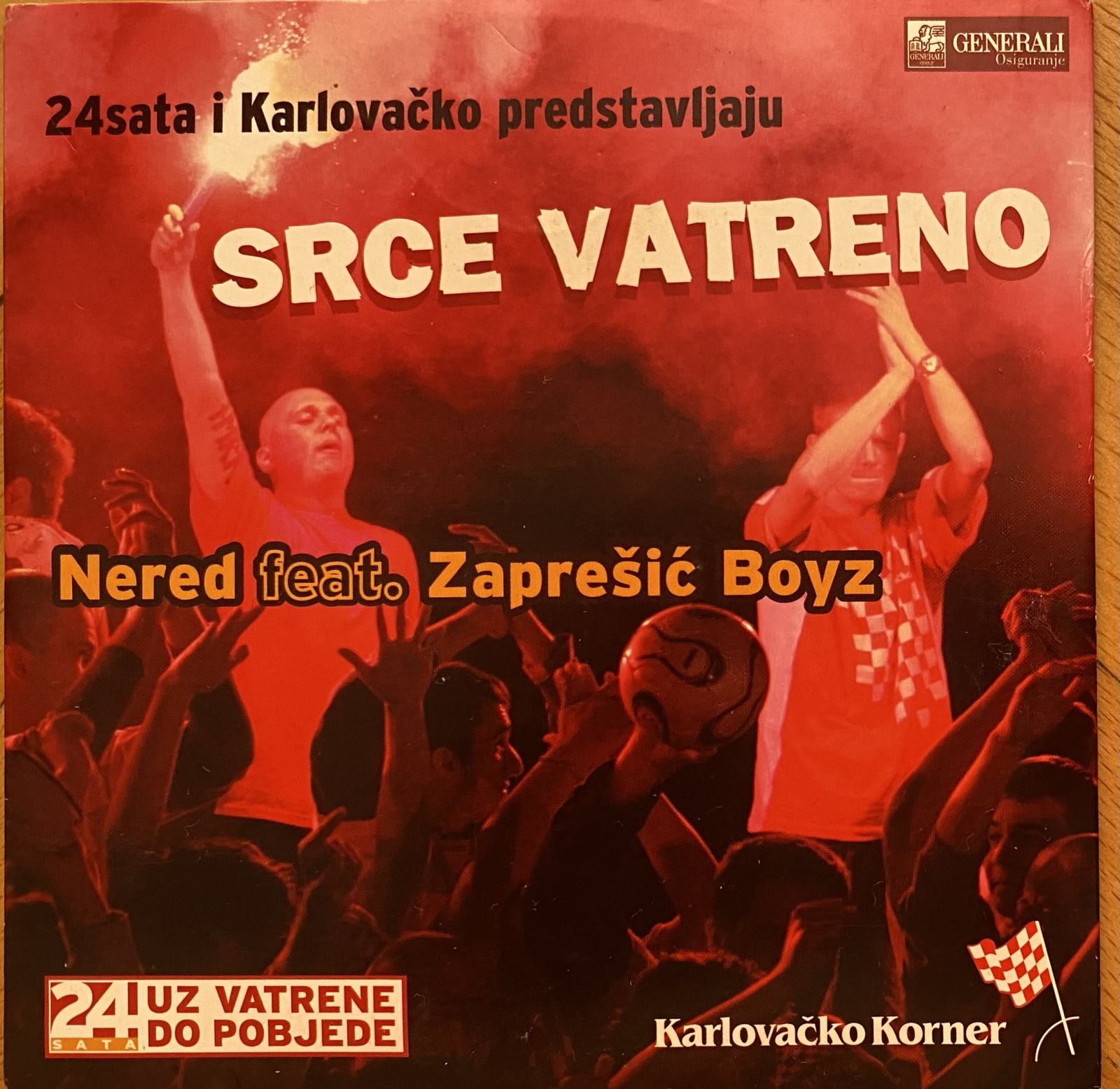 CD s 1 navijačkom pjesmom | Srce vatreno | Nered feat. Zaprešić Boyz