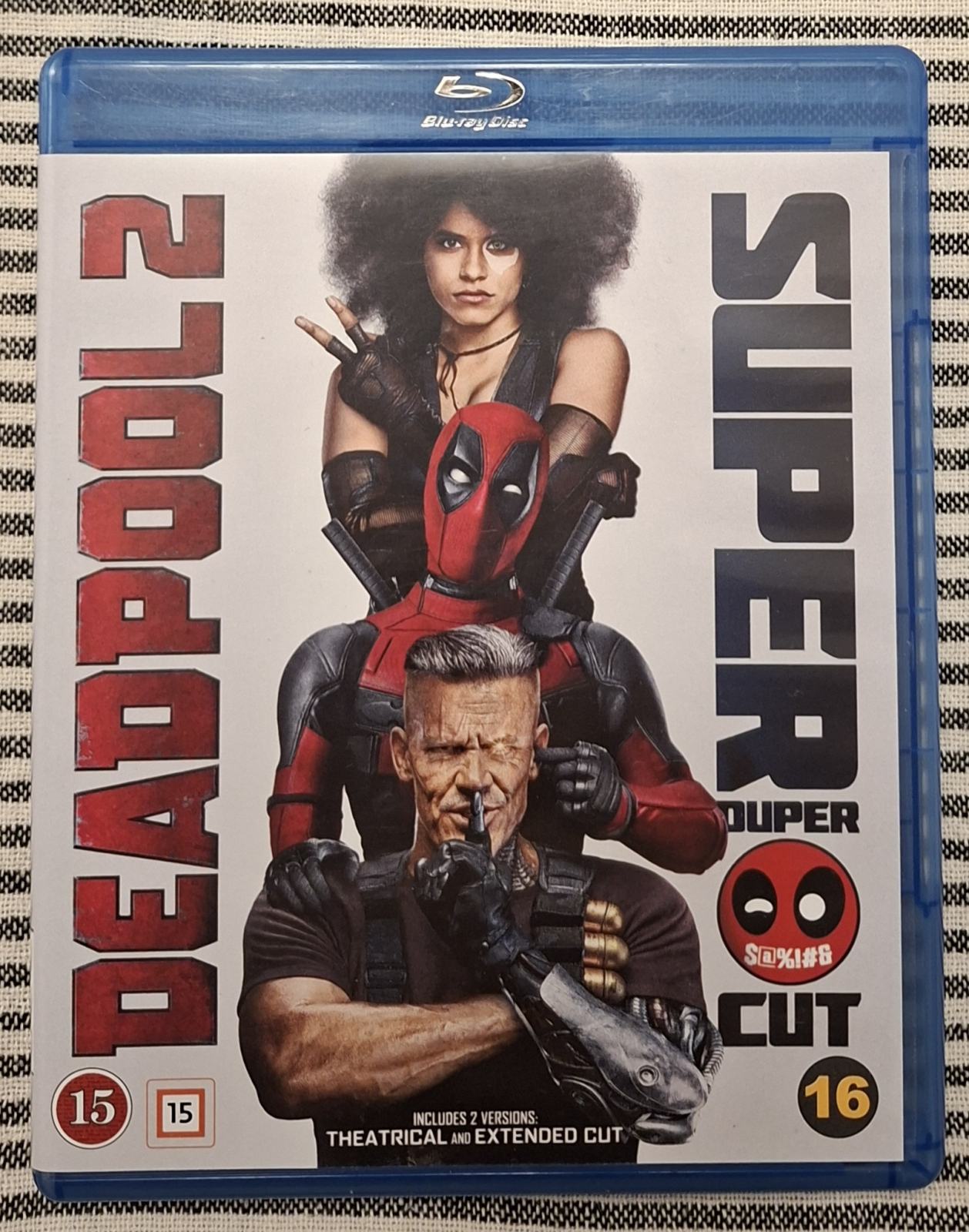 Deadpool 2 - 2 disc blu ray (theatrical and extended cut)