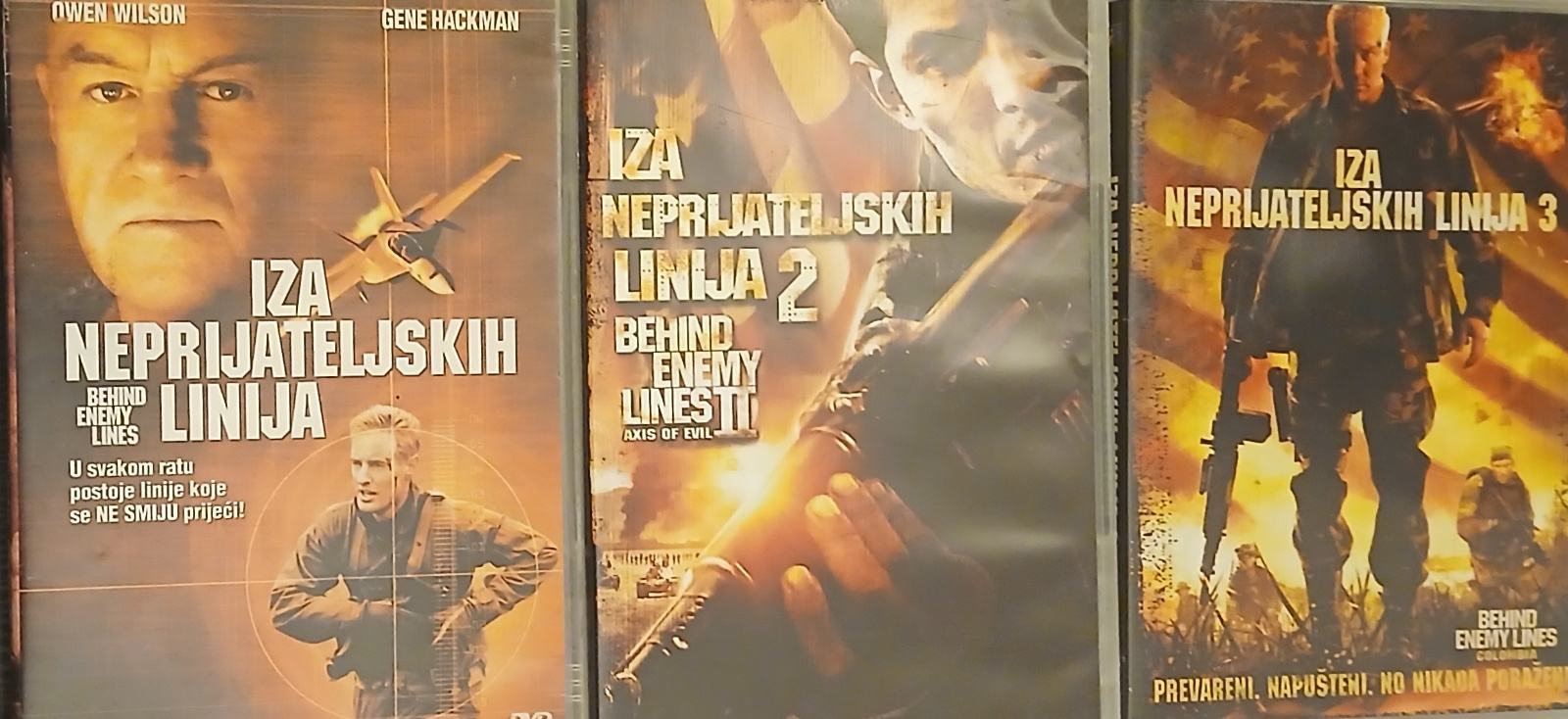 Iza Neprijateljskih Linija / Behind Enemy Lines 1, 2, 3 (Kolekcija)