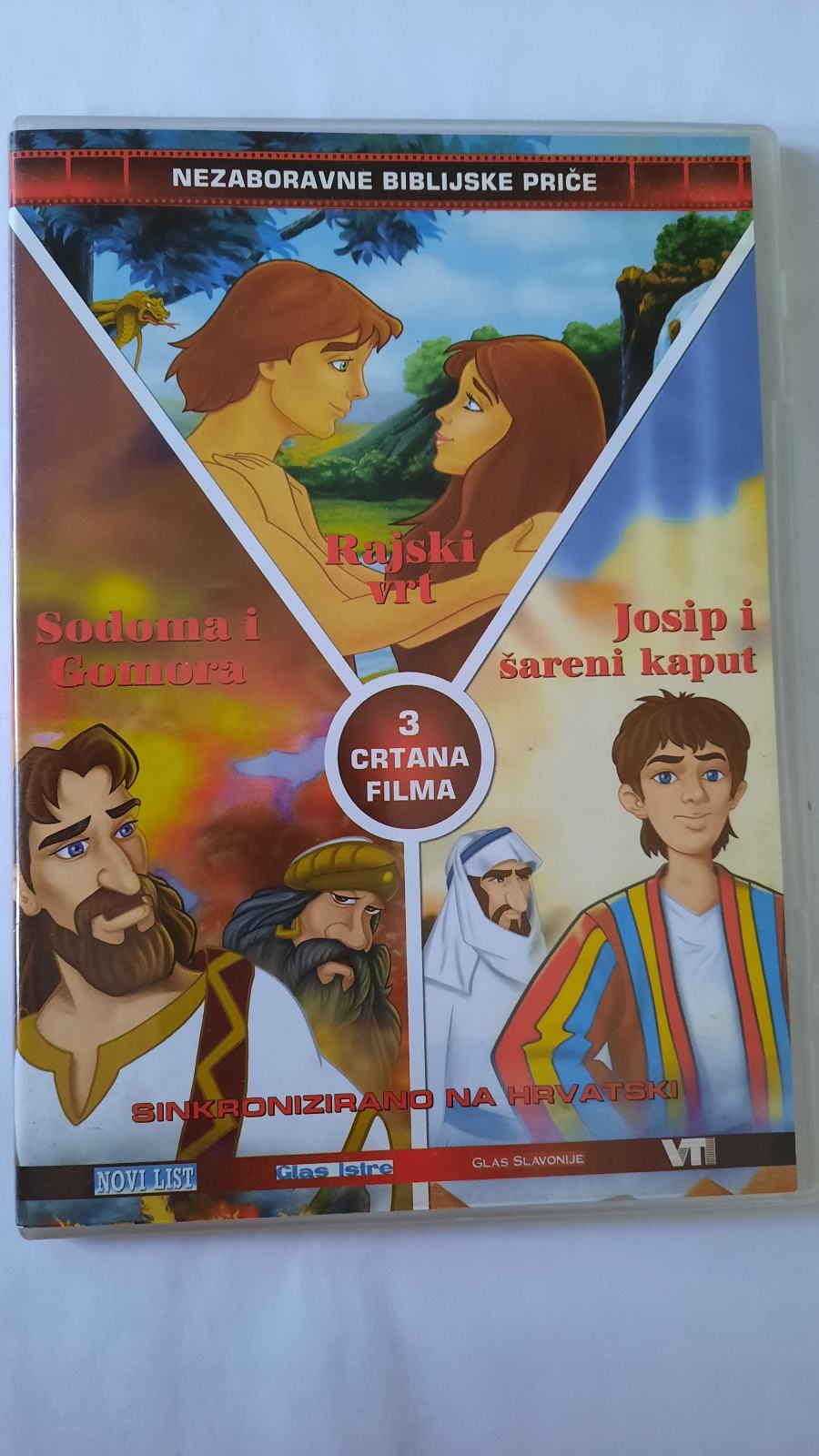 Sodoma i gomora, Rajski vrt i Josip i šareni kaput - DVD filmovi