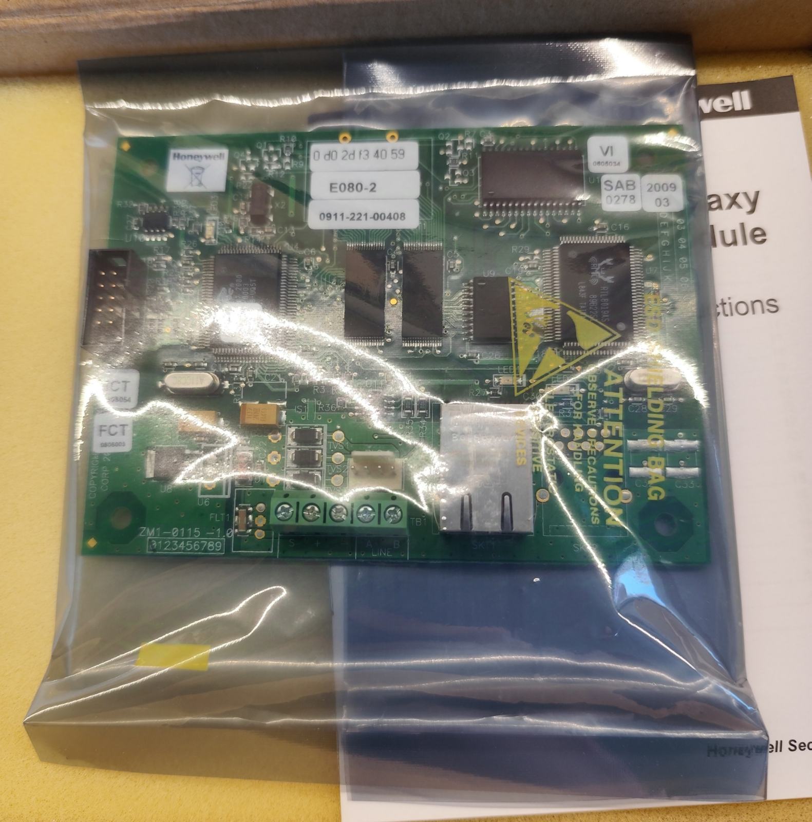 Module Ethernet Honeywell Galaxy E080-10 GX Remote Control Module Ethernet Honeywell Galaxy E080-10 GX Remote Control
