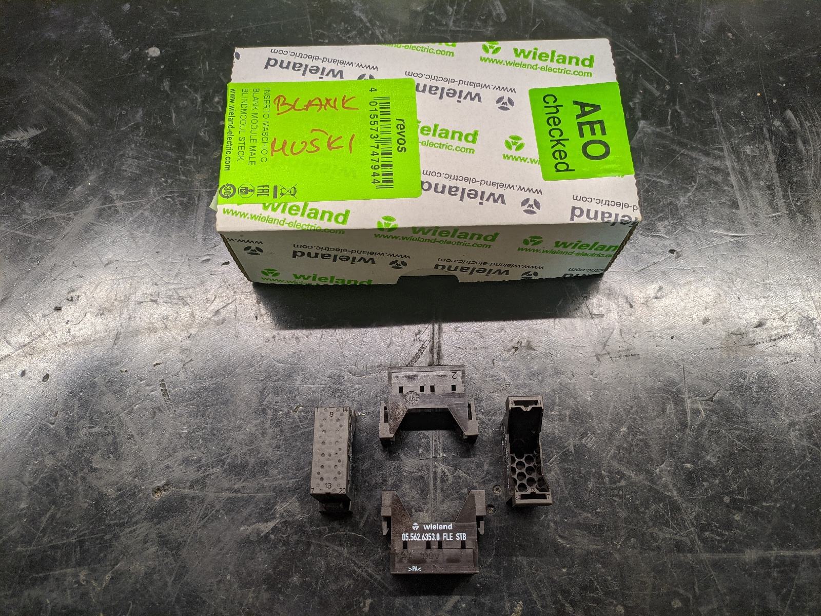 Wieland Modular Insert BLANK MALE 05.562.6353.0