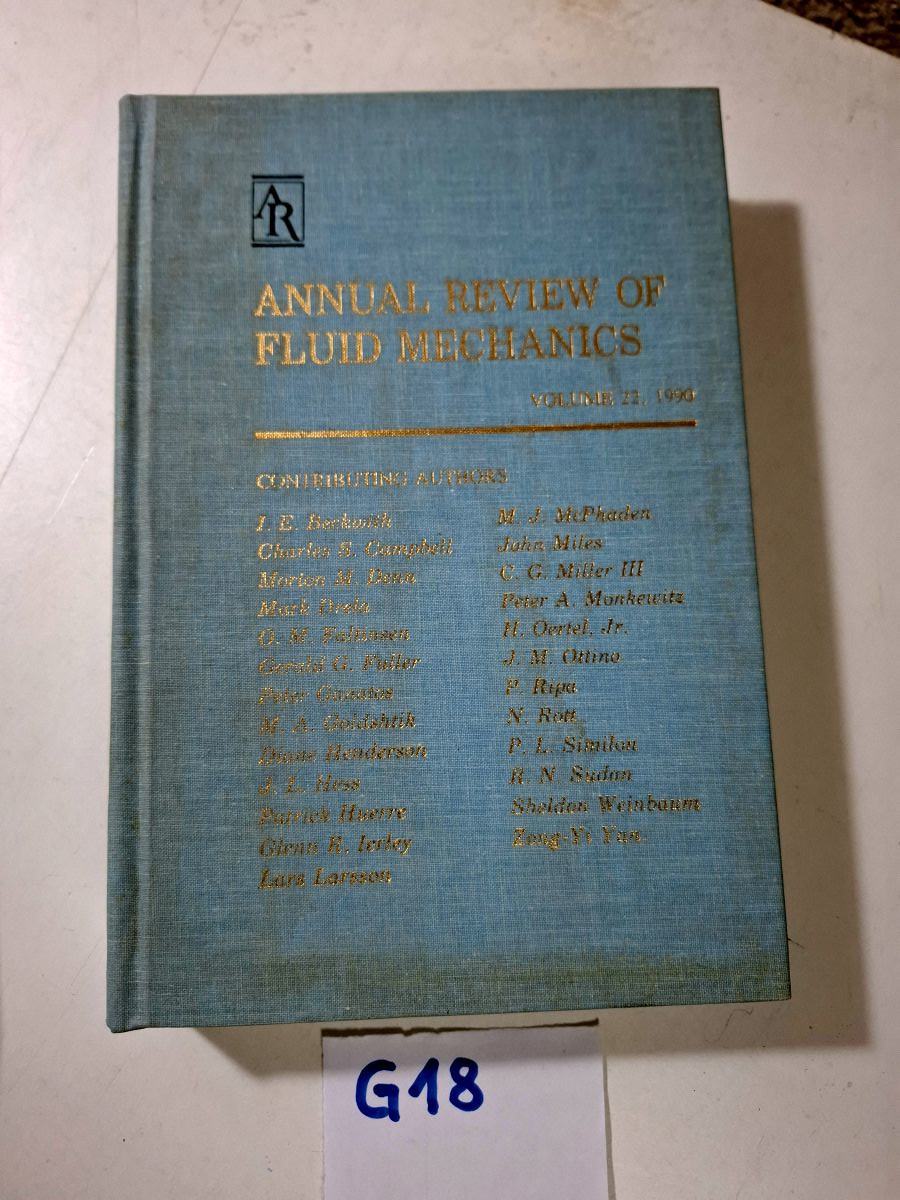 Annual review of fluid mechanics (volume 22. / 1990.)