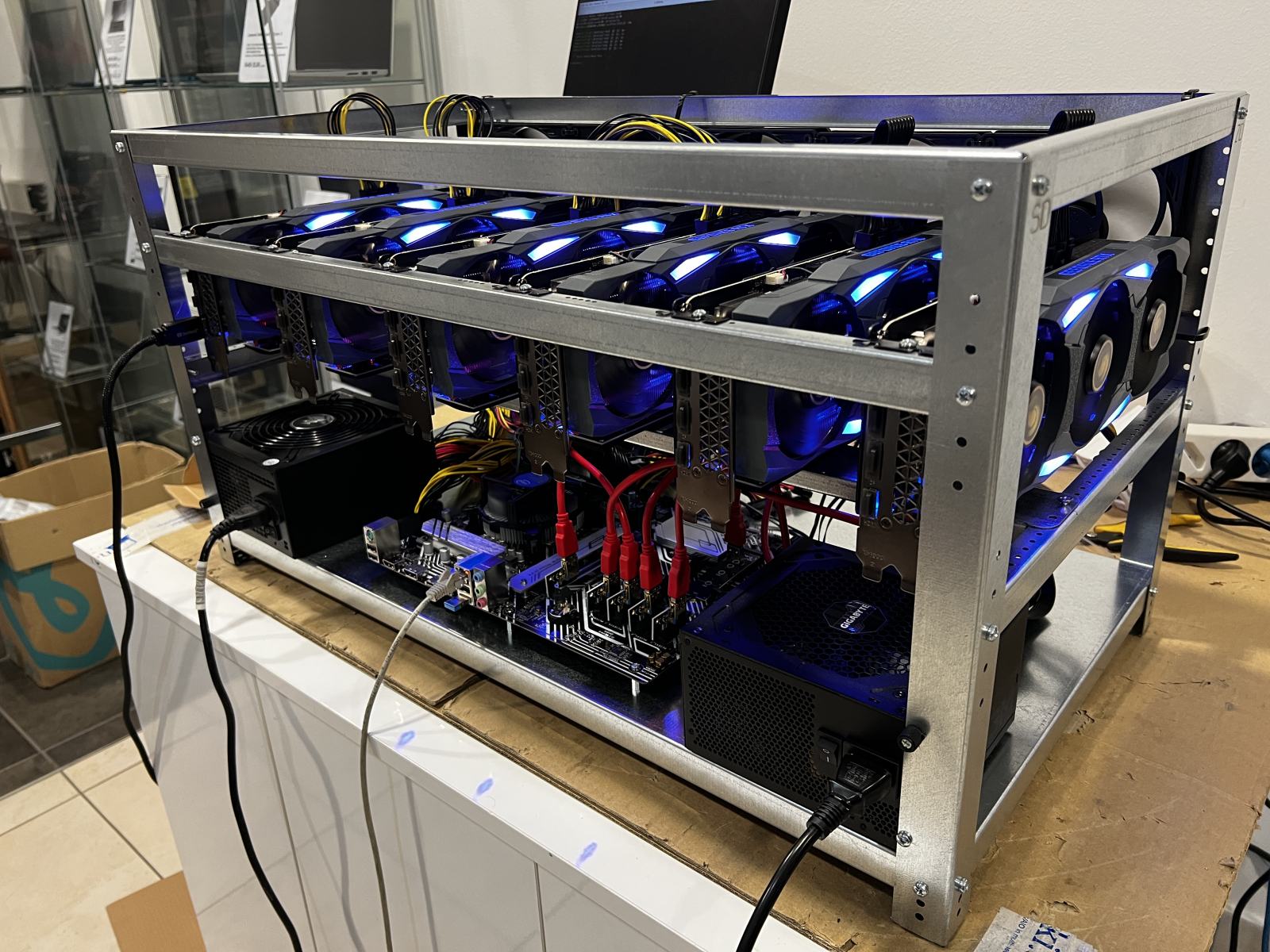 3099 Rig Mining Rig 6 x 3080Ti