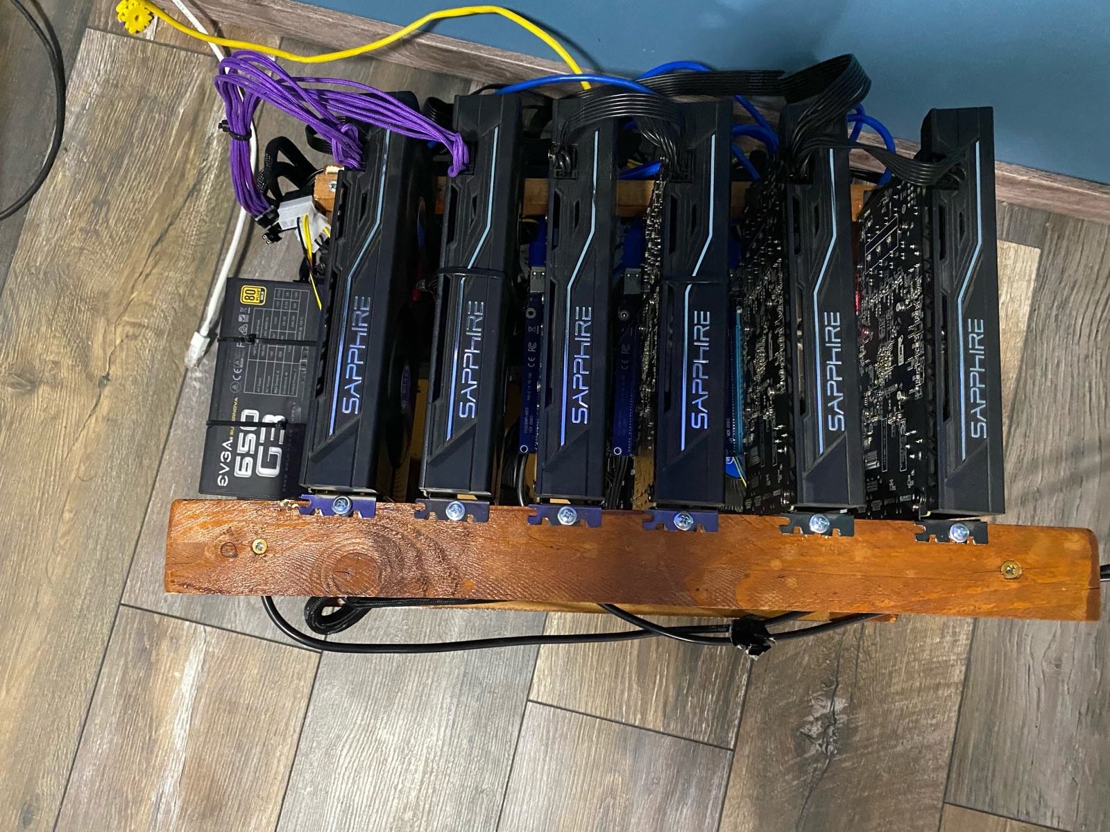Mining rig ( 4 x rx470 4gb) - 118 mhs etchash