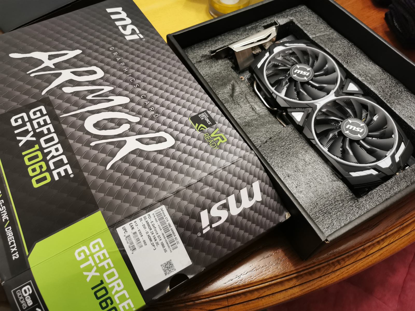 Msi Gtx 1060 6gb Armor Oc Armor Oc Msi Geforce Gtx 1060 6g Ocv1