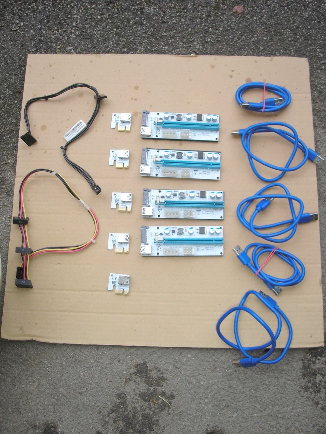 PCI-E PCI Riser Card 1x-16x USB 3.0 mining