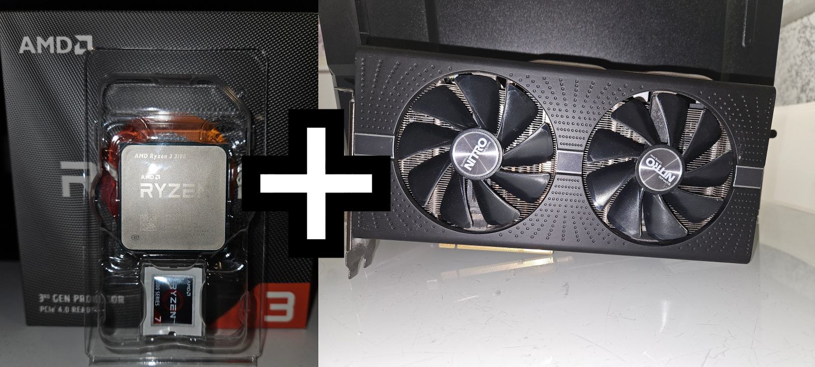 SAPPHIRE NITRO+ Radeon RX580 8GB i Ryzen 3 3100 3.6GHz