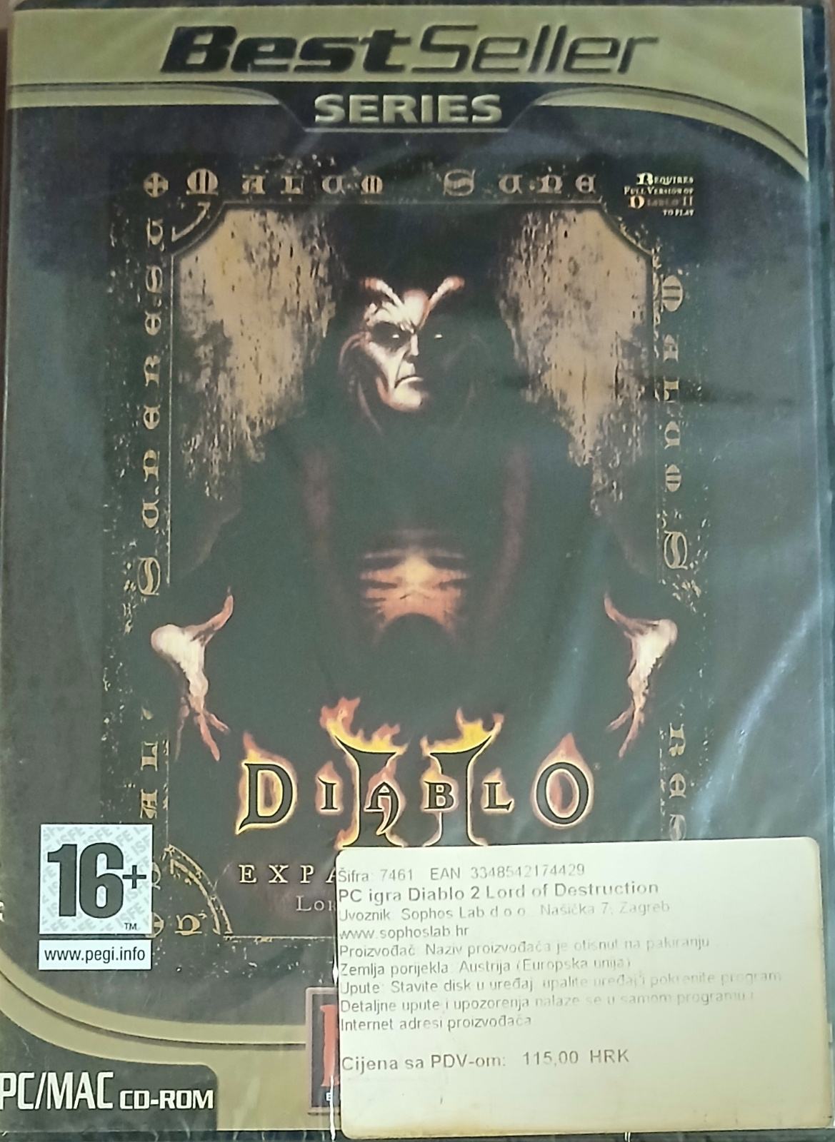 DIABLO 2 EXPANSION Set LORD OF DESTRUCTION - Disc Only -French Français