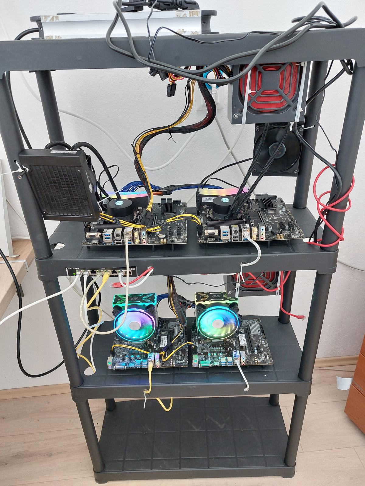 Raptoreum/Monero CPU mining rig 4 računala prodajem