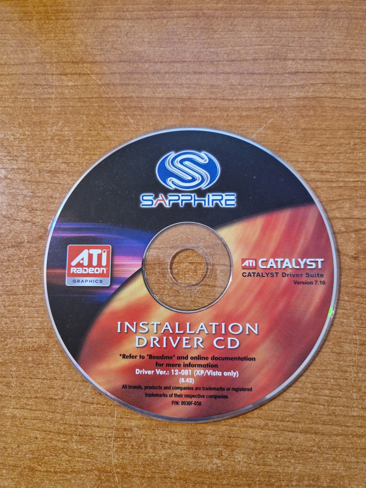 Sapphire - Ati Radeon Graphics - Installation Driver CD